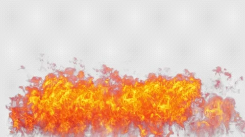 Close-up of the blazing fire scene in real and realistic colors Isolated Stock Footage 241703767