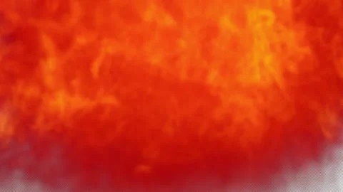 Close-up of the blazing fire scene in real and realistic colors Isolated Stock Footage 241703870