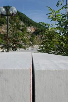 Close up of block of marble 스톡 사진