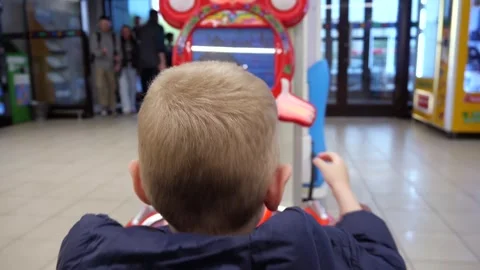 Close-up of a blond Caucasian boy, 4-5 years old Stock-Footage 310201327