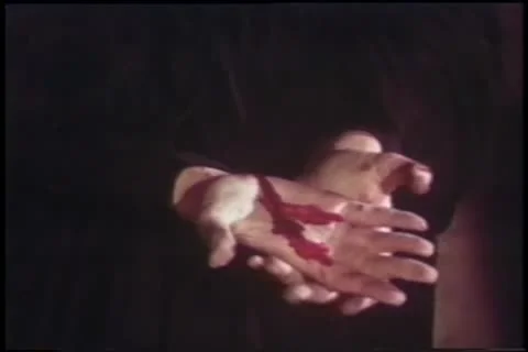 Close-up of bloody hands Vídeos de archivo 11353275