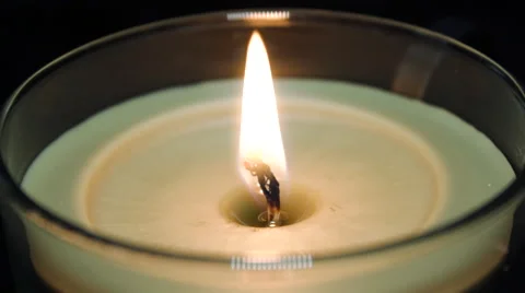 Close Up Blowing Out Candle Stock-Footage 46130379