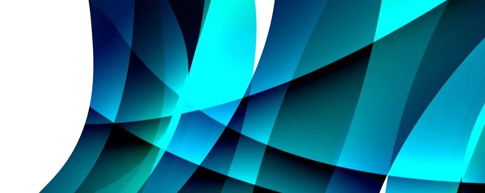 Close up of blue and black geometric pattern on white background Ilustração Stock