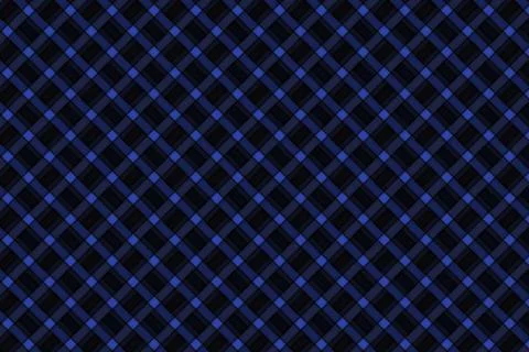 Close-up of blue and black patterned fabric texture Stock Illustration