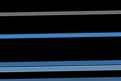 Close-up of blue and gray led light strips on black background Stock Illustration