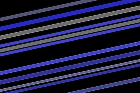 Close-up of blue and gray led light strips on black background Stock Illustration