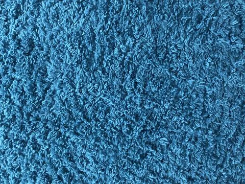 Close up blue carpet texture. Cool background Stock Photos