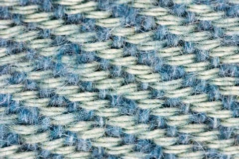 Close-Up of a blue colored fabric pattern for background purpose Stock Photos
