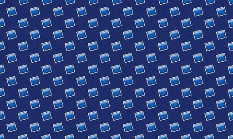 Close-up of blue computer keyboard keys with backlight Stock-Illustration