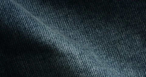 Close-Up of Blue Denim Fabric Texture Stock Footage 293025528