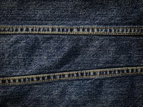 Close up blue denim pattern texture Stock Photos