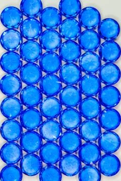 Close up blue diamond in pattern. Stock Photos
