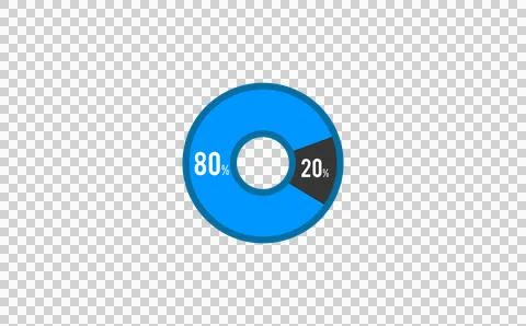Close-up of blue donut chart Stock Photos