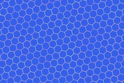 Close-up of blue honeycomb pattern on solar panel surface 库存插图