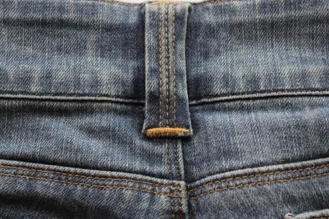 Close - up of the blue jeans Stock Photos