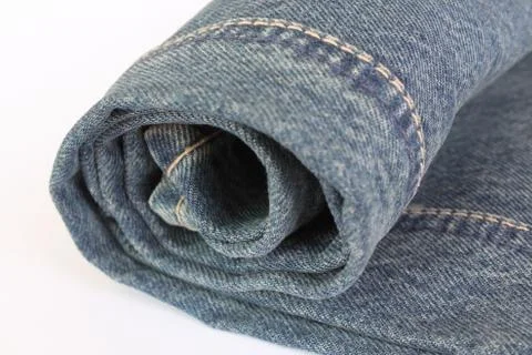 Close - up of the blue jeans Stock Photos