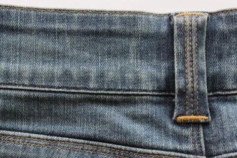 Close - up of the blue jeans Stock Photos