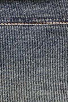 Close - up of the blue jeans Stock Photos