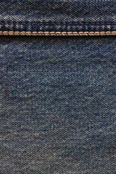 Close - up of the blue jeans Stock Photos