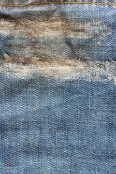 Close - up of the blue jeans Stock Photos