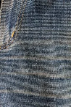 Close - up of the blue jeans Stock Photos