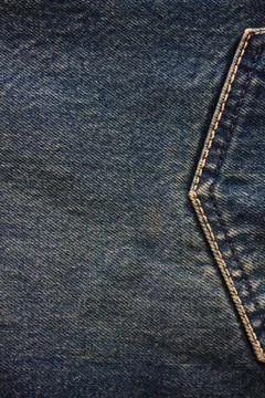 Close - up of the blue jeans Stock Photos