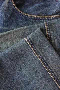 Close - up of the blue jeans Stock Photos