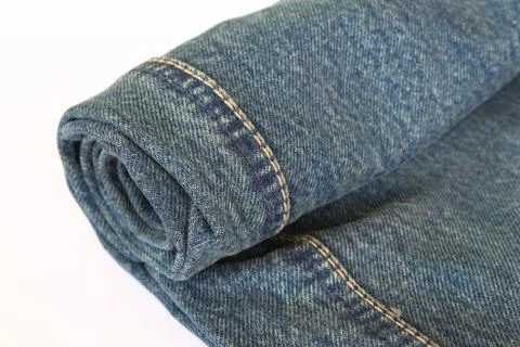 Close - up of the blue jeans Stock Photos