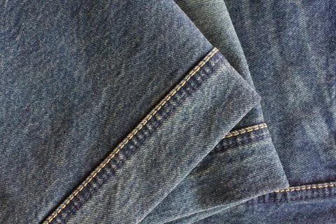 Close - up of the blue jeans Stock Photos