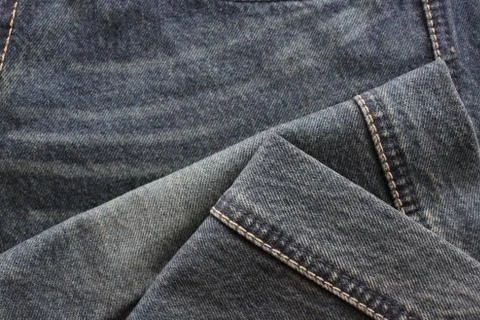 Close - up of the blue jeans Stock Photos