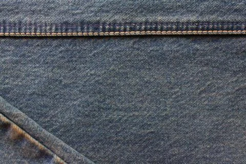 Close - up of the blue jeans Stock Photos