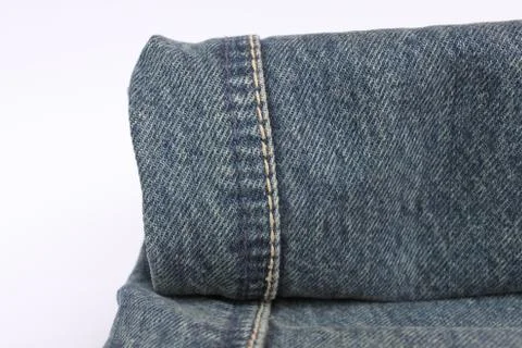 Close - up of the blue jeans Stock Photos
