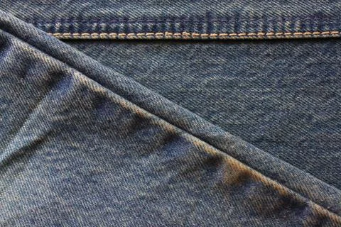 Close - up of the blue jeans Stock Photos