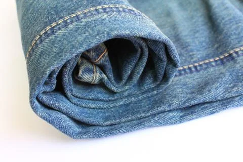 Close - up of the blue jeans Stock Photos