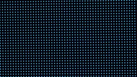 Close up of Blue LED Light Panel Displaying Vivid Pixels Foto stock