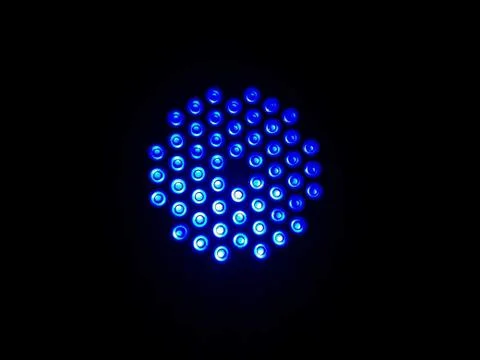 A close up of a blue light Stock Photos