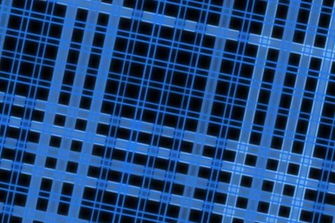 Close-up of blue metal grid pattern with squares and rectangles Stock Photos