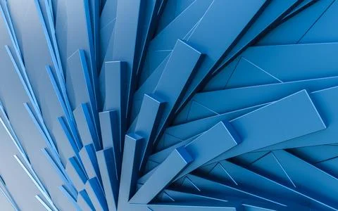 Close-Up of Blue Object With Sky Background 3d render illustration イラスト素材