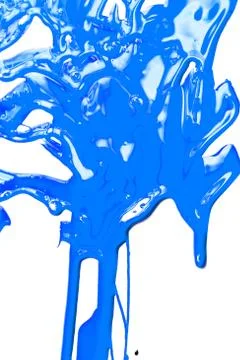 Close up of blue paint Stock Photos