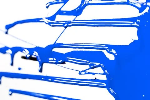 Close up of blue paint Stock Photos
