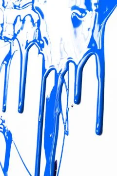 Close up of blue paint Stock Photos