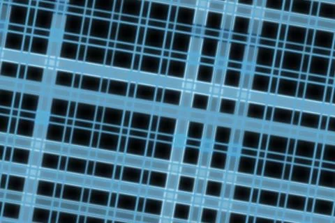 Close-up of blue plastic grid with black background Stock Illustration