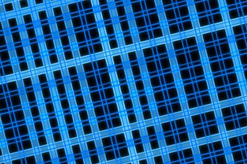 Close-up of blue plastic grid with square holes Stock Photos