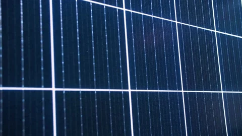 Close up of blue solar panel in solar farm. Stock Footage 170943076