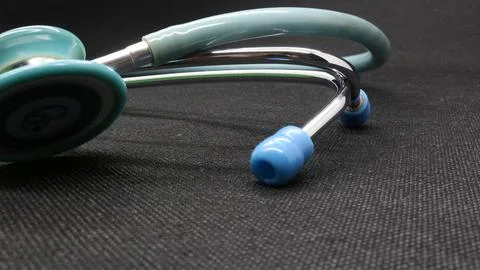 Close up of a blue Stethoscope Stock Photos