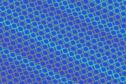 Close-up of blue textured surface with hexagon pattern Foto stock