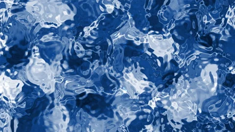 Close-up of Blue Water Ripples with Dynamic Reflections in a Pool Stock Footage 315873192
