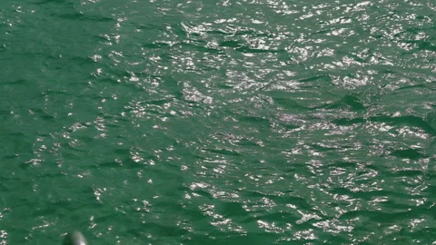 Close-up of the blue water surface of the sea. Stock Footage 238479425