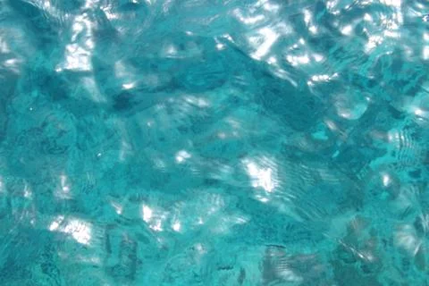 Close up of blue water texture Stock Photos