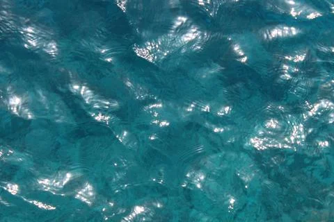 Close up of blue water texture Stock Photos